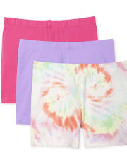 Girls Print Cartwheel Shorts 3-Pack