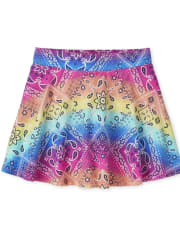 Girls Print Skort