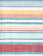 Boys Striped Chambray Button Up Shirt
