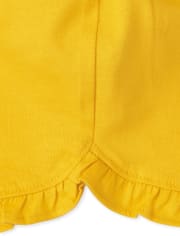 Lot de 3 shorts à volants fleuris pour bébé fille