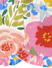 Lot de 3 shorts à volants fleuris pour bébé fille