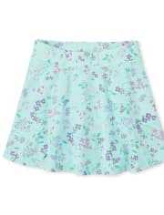 Girls Print Skort