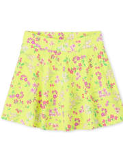 Girls Print Skort