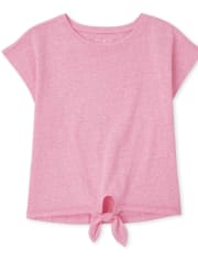Girls Tie Front Top