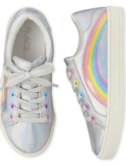 Zapatillas bajas de arcoíris para niñas
