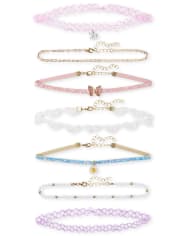 Girls Unicorn Choker Necklace 7-Pack