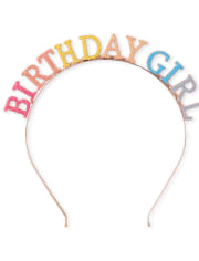 Girls Birthday Girl Metal Headband