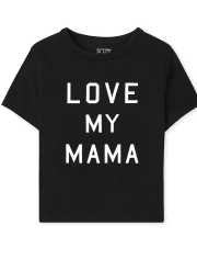 Unisex Baby And Toddler Matching Family Love My Mama Graphic Tee