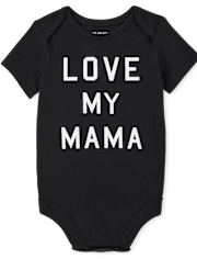 Baby Matching Family Love My Mama Graphic Bodysuit