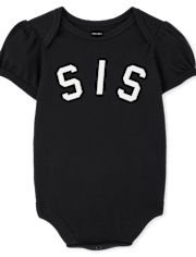 Baby Girls Matching Family Sis Graphic Bodysuit