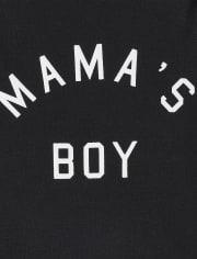Baby Boys Matching Family Mama's Boy Graphic Bodysuit