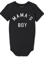 Body gráfico de bebé niño a juego con la familia Mama's Boy