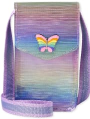 Girls Holographic Butterfly Phone Bag
