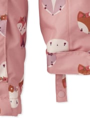 Chaqueta 3 en 1 estampada para niñas pequeñas