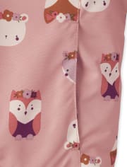 Chaqueta 3 en 1 estampada para niñas pequeñas