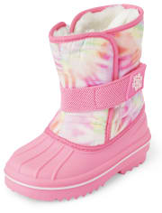 Toddler Girls Print Snow Boots