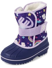 Toddler Girls Print Snow Boots