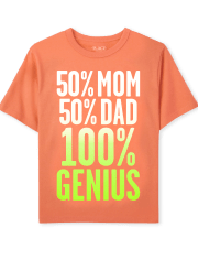 Camiseta estampada Genius para bebés y niños pequeños