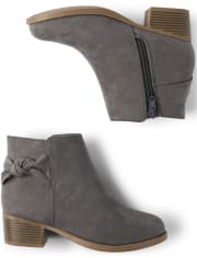 Bottines à talon avec nœud pour fille