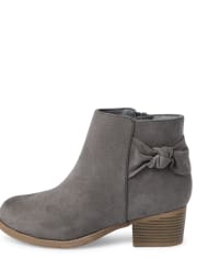 Bottines à talon avec nœud pour fille