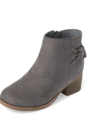 Bottines à talon avec nœud pour fille
