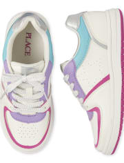 Girls Colorblock Star Low Top Sneakers