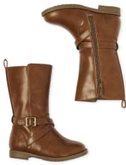 Toddler Girls Buckle Tall Boots