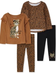 Toddler Girls Leopard 4-Piece Set
