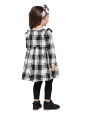 Toddler Girls Matching Family Plaid Ruffle Dress