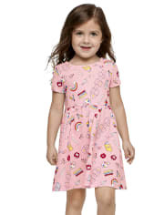 Baby And Toddler Girls Doodle Babydoll Dress