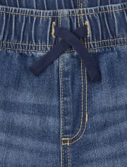 Boys Denim Pull On Jogger Pants