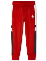Boys Fleece Performance Colorblock Jogger Pants