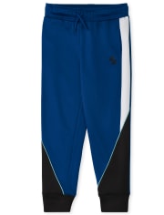 Boys Fleece Performance Colorblock Jogger Pants