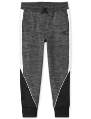 Boys Fleece Performance Colorblock Jogger Pants