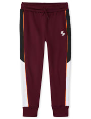 Pantalones jogger de polar Performance Colorblock para niños