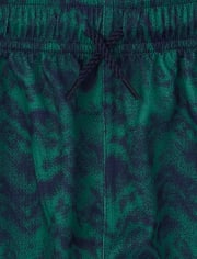 Boys Print Mesh Performance Basketball Shorts 2-Pack
