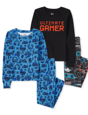 Boys Gamer Snug Fit Cotton Pajamas 2-Pack