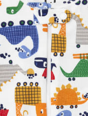Unisex Baby And Toddler Safari Dino Snug Fit Cotton One Piece Pajamas 2-Pack