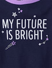 Pyjama en coton ajusté Moon pour bébé et toute-petite fille