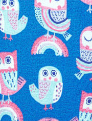 Baby And Toddler Girls Owl Snug Fit Cotton Pajamas