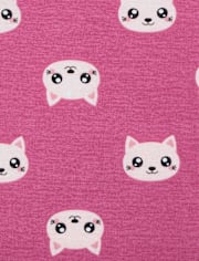 Baby And Toddler Girls Cat Leopard Snug Fit Cotton Pajamas 2-Pack