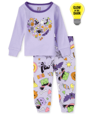Pijama de algodón Candy Snug Fit para bebés y niñas pequeñas