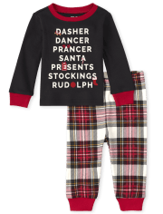 Unisex Baby And Toddler Matching Family Reindeer Games Snug Fit Cotton Pajamas