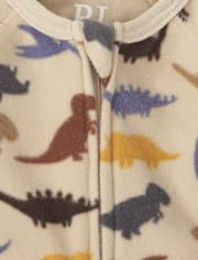 Baby And Toddler Boys Dino Fleece One Piece Pajamas
