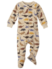 Baby And Toddler Boys Dino Fleece One Piece Pajamas