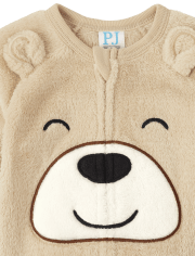 Unisex Baby And Toddler Bear Fleece One Piece Pajamas