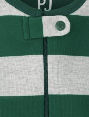 Baby And Toddler Boys Bear Snug Fit Cotton One Piece Pajamas 3-Pack