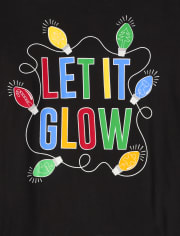 Adult Matching Family Let it Glow Lights Cotton Pajamas