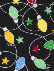 Adult Matching Family Let it Glow Lights Cotton Pajamas