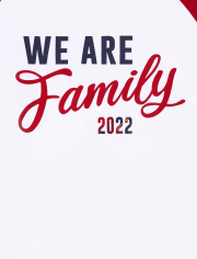 Unisex Adult Matching Family We Are Family 2022 Cotton Pajamas